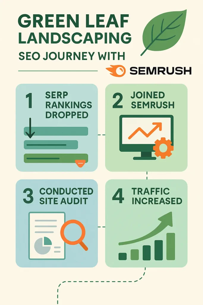  Infographic of small business SEO success with Semrush