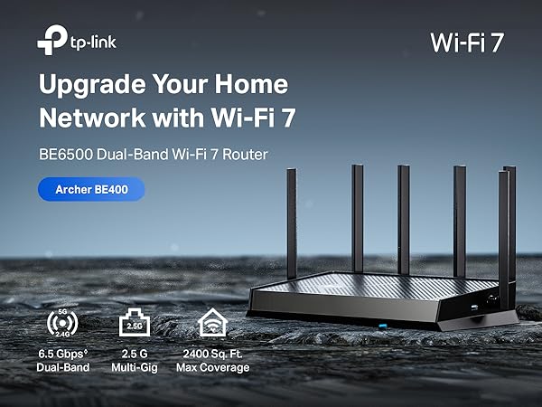 Amazon.com: TP-Link Archer BE6500 Dual-Band Wi-Fi 7 Router (Archer ...