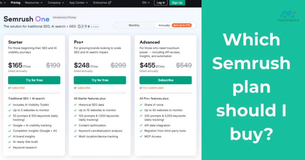 Which Semrush plan should I buy