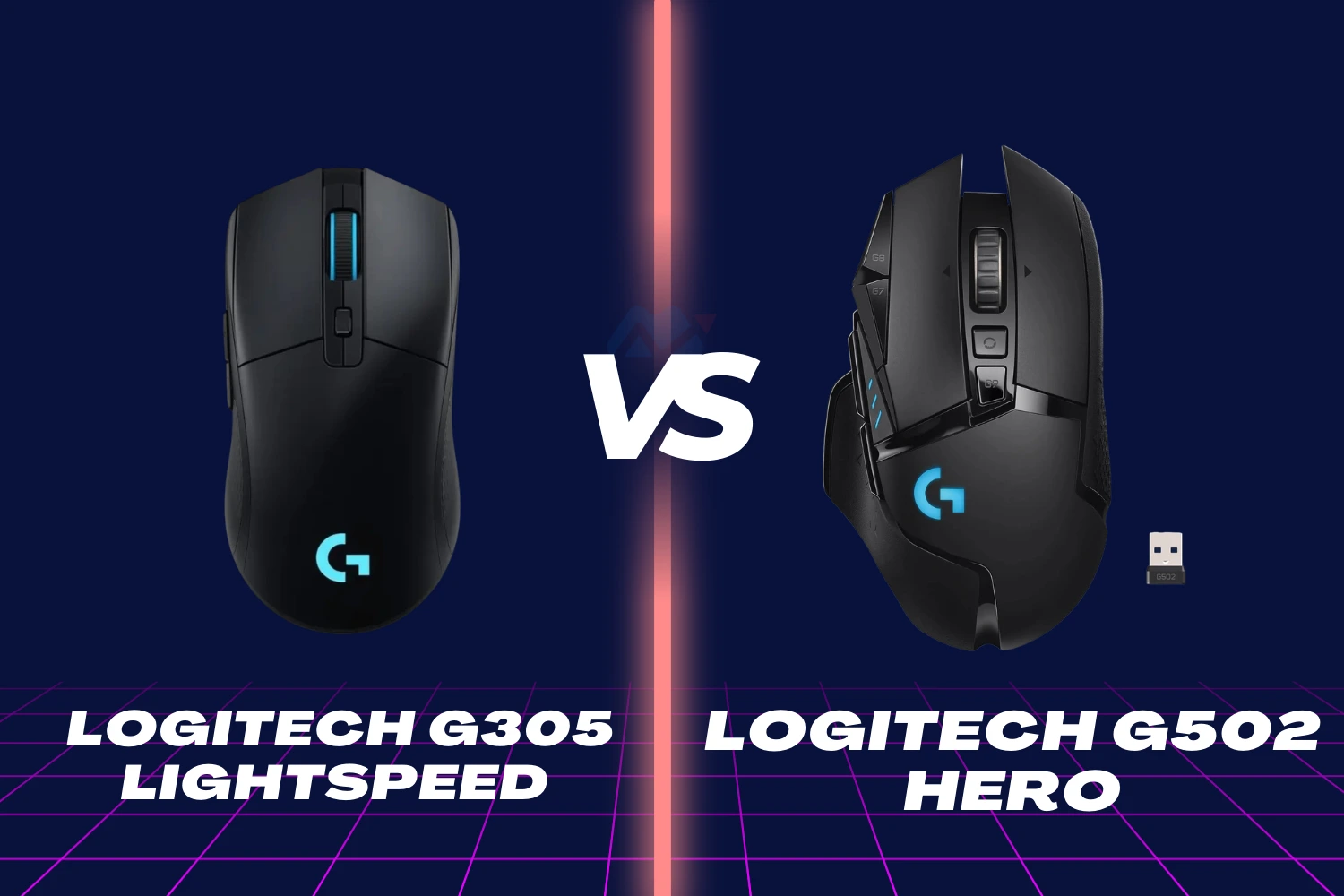 Logitech G305 Lightspeed vs Logitech G502 HERO